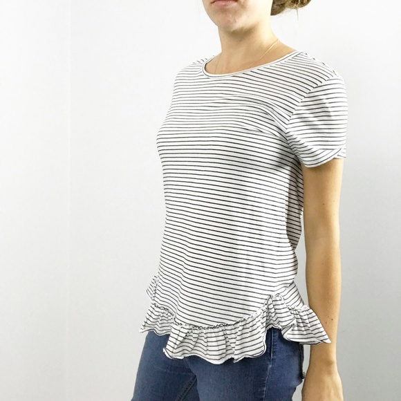 Banana Republic Tops - Banana Republic | Limited Edition Striped Ruffle T